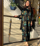 "Floral Sharara 2PCS Set – Beautifully Printed Two-Piece Outfit