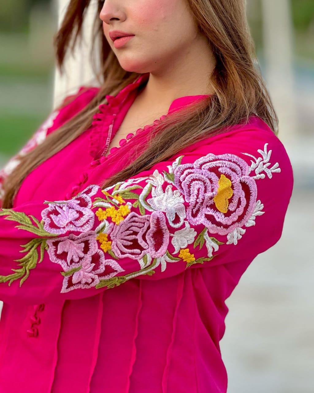 Charming Warm Embroidery Dress.