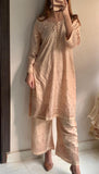 Elegant Chikankari Embroidered Suit 2Pc Set