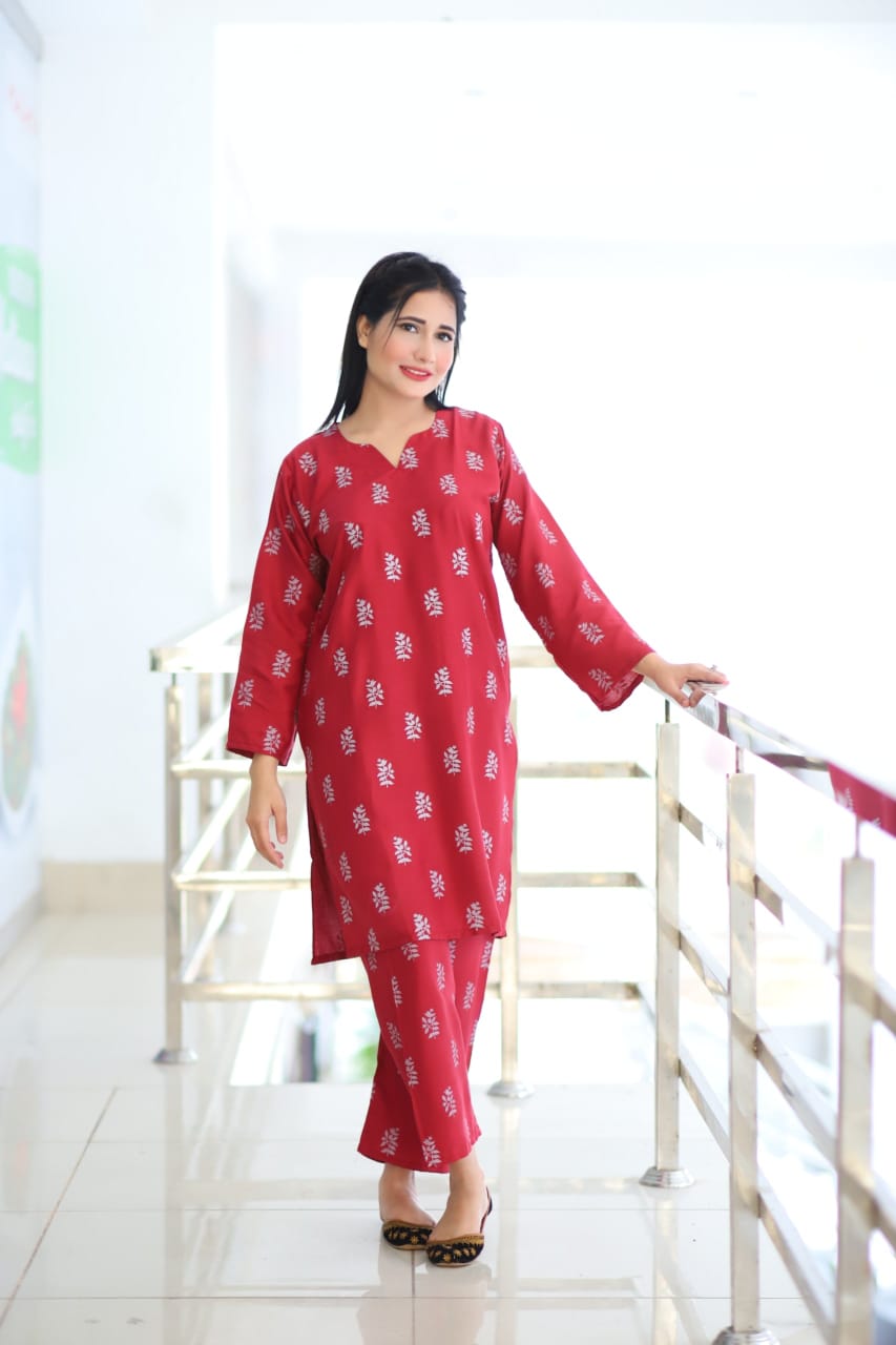 Saleha Printed Co-Ords – Stylish Print with a Touch of Elegance